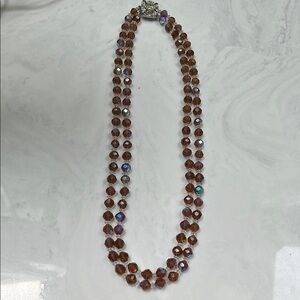 Elegant Brown Beaded Necklace with Classic Strand